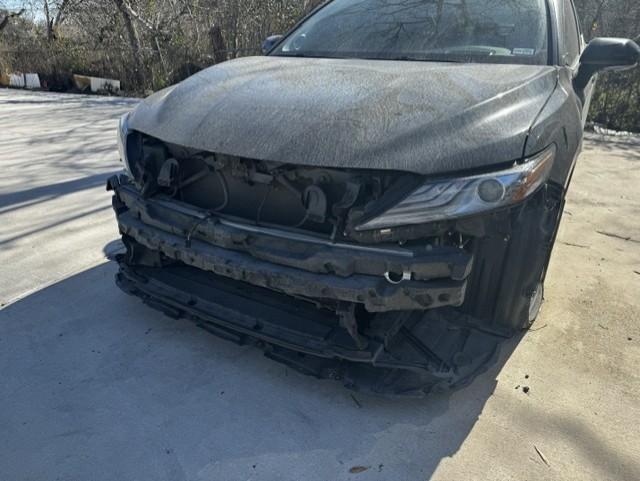 Primed panel ready for paint — collision repair Spring Houston