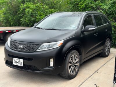 Black Kia Auto Paint Restoration 02 | Fresh Paint Auto Restoration Houston, Texas