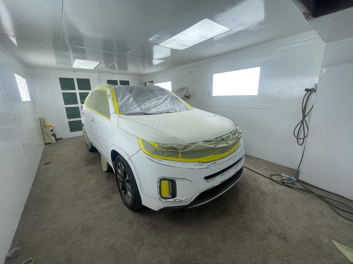 Black Kia full paint restoration Houston TX — project photo 6 of 13
