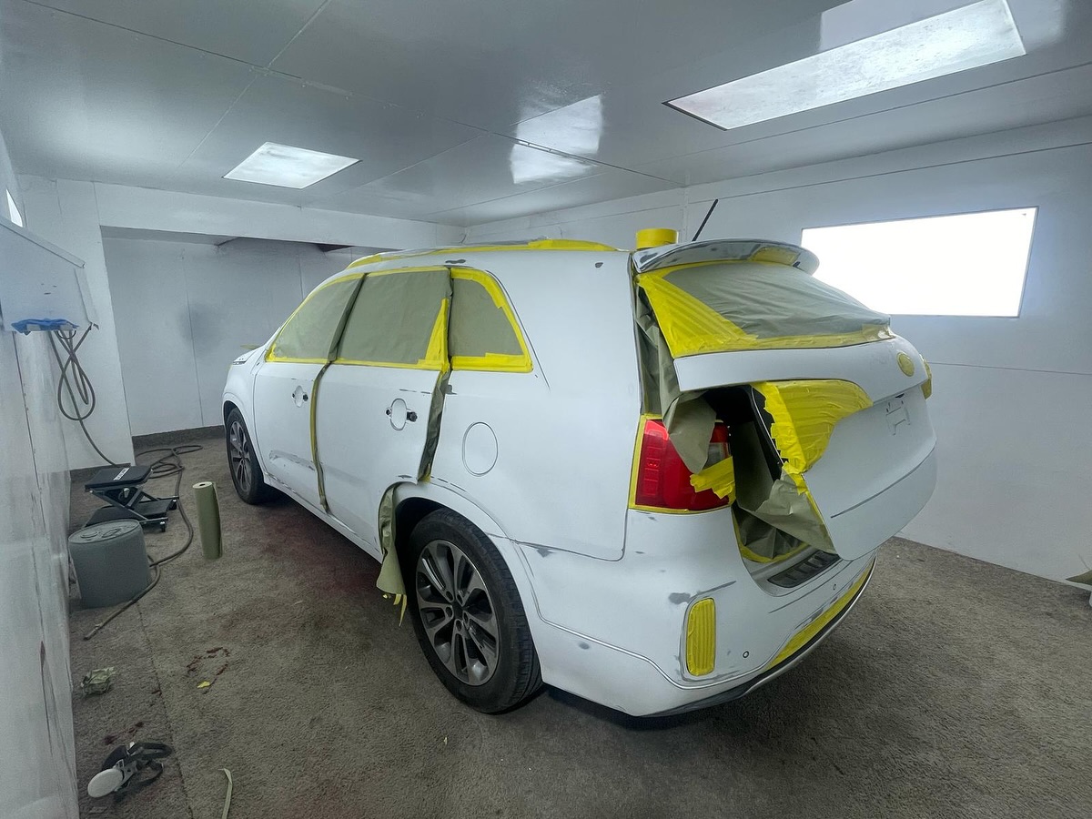 Black Kia full paint restoration Houston TX — project photo 7 of 13