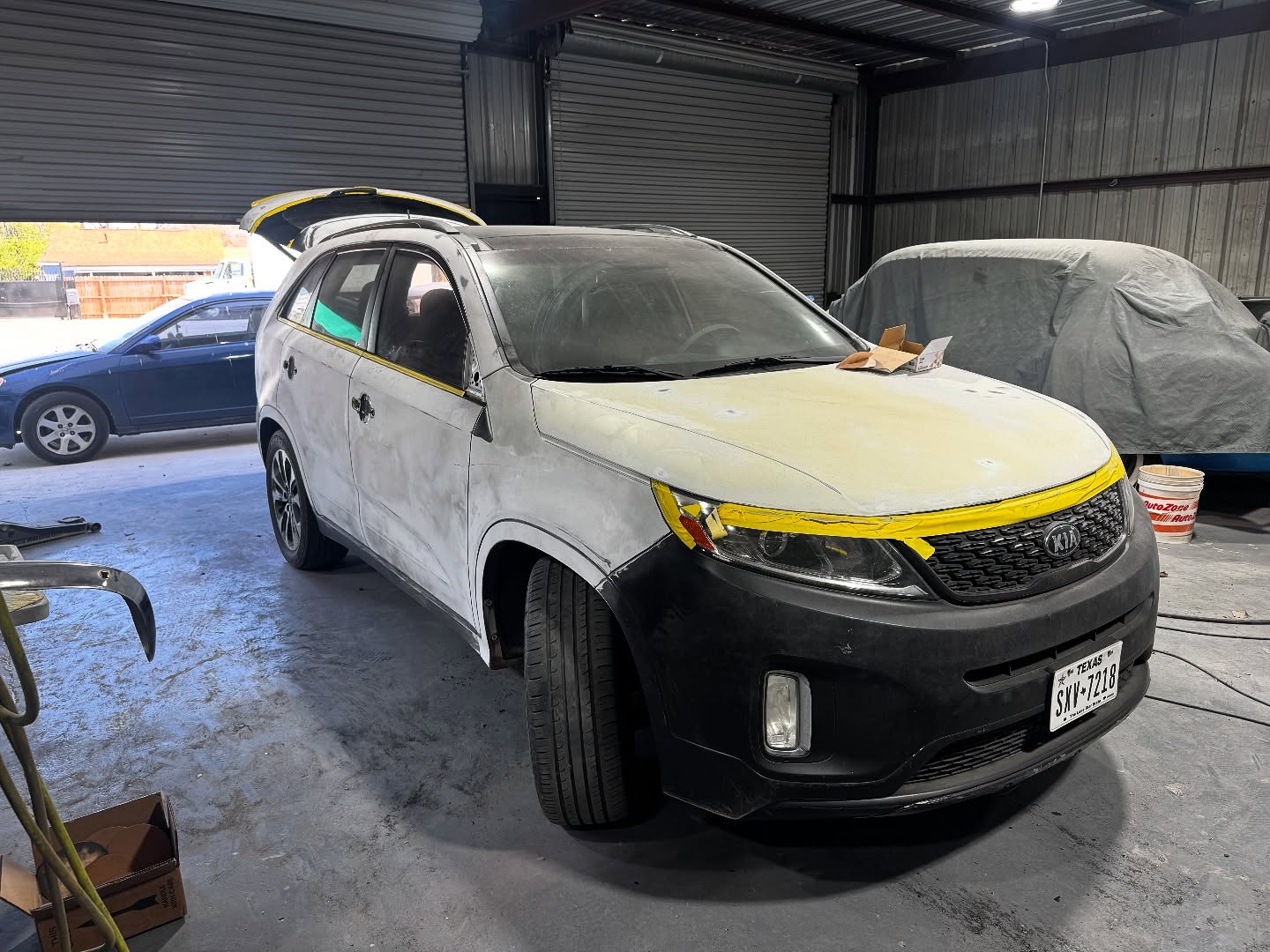 Black Kia full paint restoration Houston TX — project photo 8 of 13