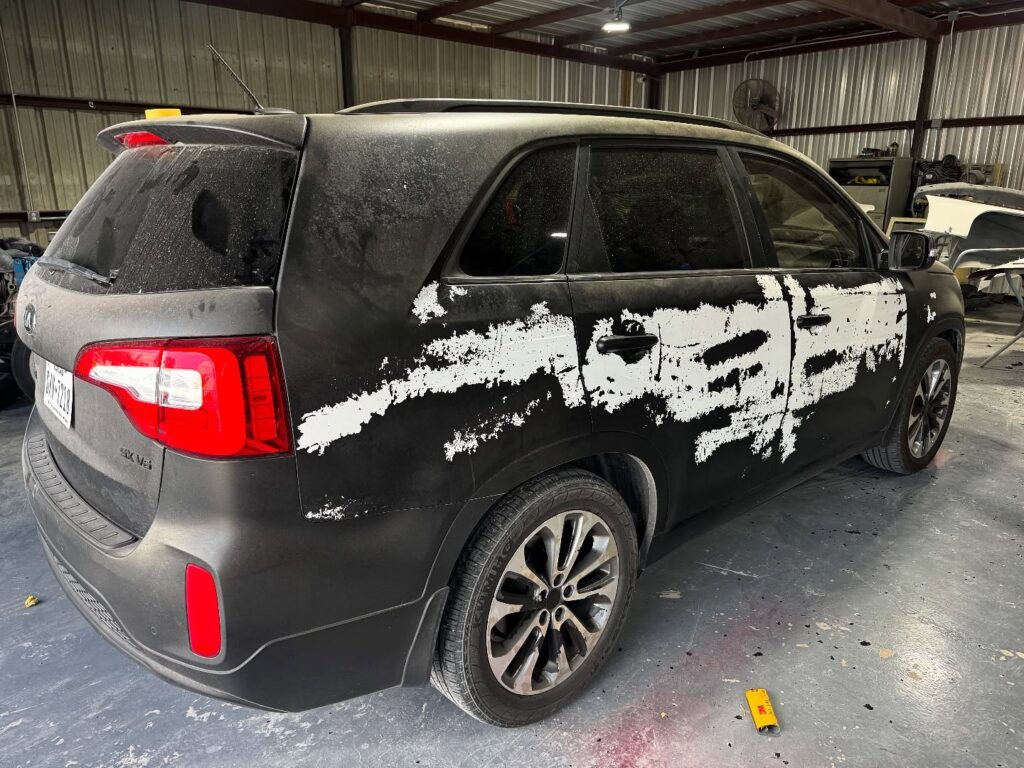 Black Kia Auto Paint Restoration 12 | Fresh Paint Auto Restoration Houston, Texas