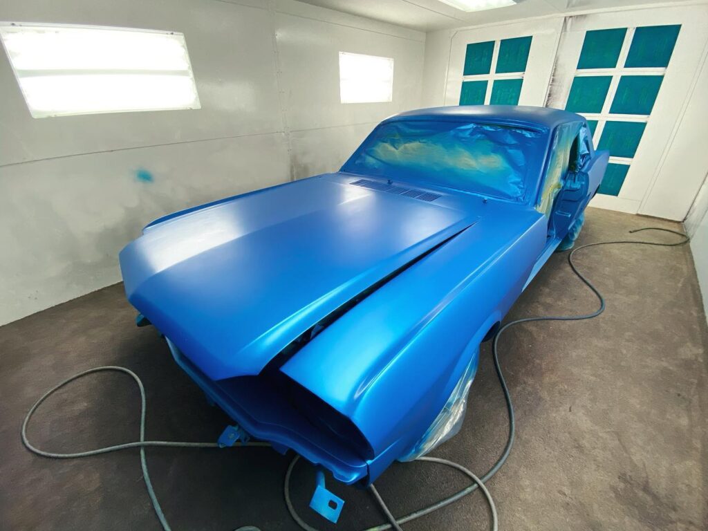 Car detailing and polishing service at Fresh Paint Auto Restoration