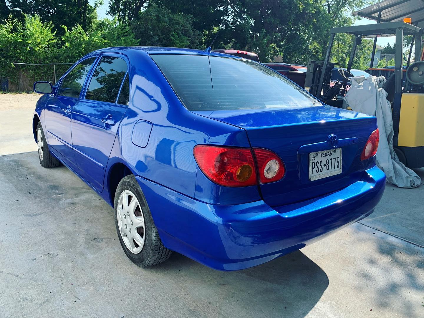 Blue Toyota — Full Paint Correction in Houston TX — photo 8 of 15, Fresh Paint Houston TX