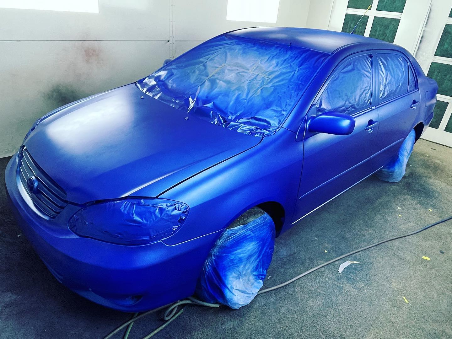 Blue Toyota — Full Paint Correction in Houston TX — photo 11 of 15, Fresh Paint Houston TX