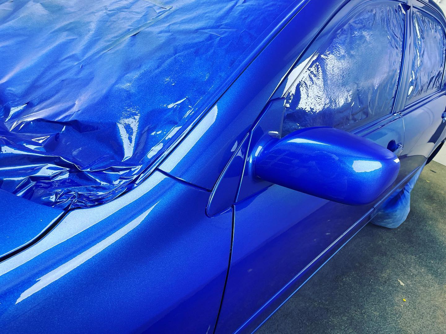 Blue Toyota — Full Paint Correction in Houston TX — photo 13 of 15, Fresh Paint Houston TX