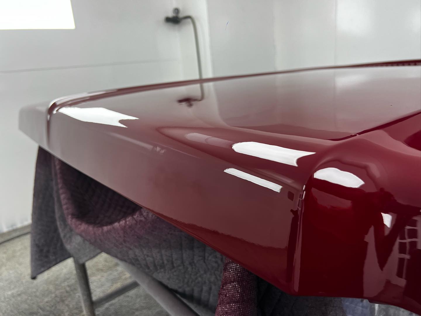 Red Chevy full paint restoration Houston TX — project photo 2 of 93