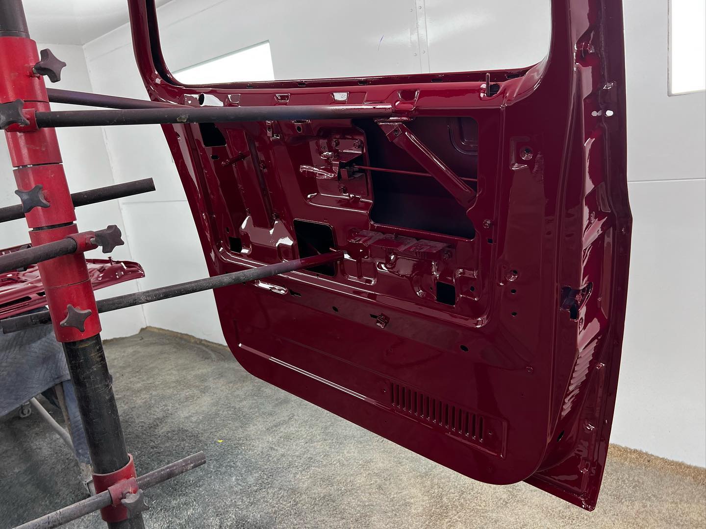 Red Chevy full paint restoration Houston TX — project photo 6 of 93