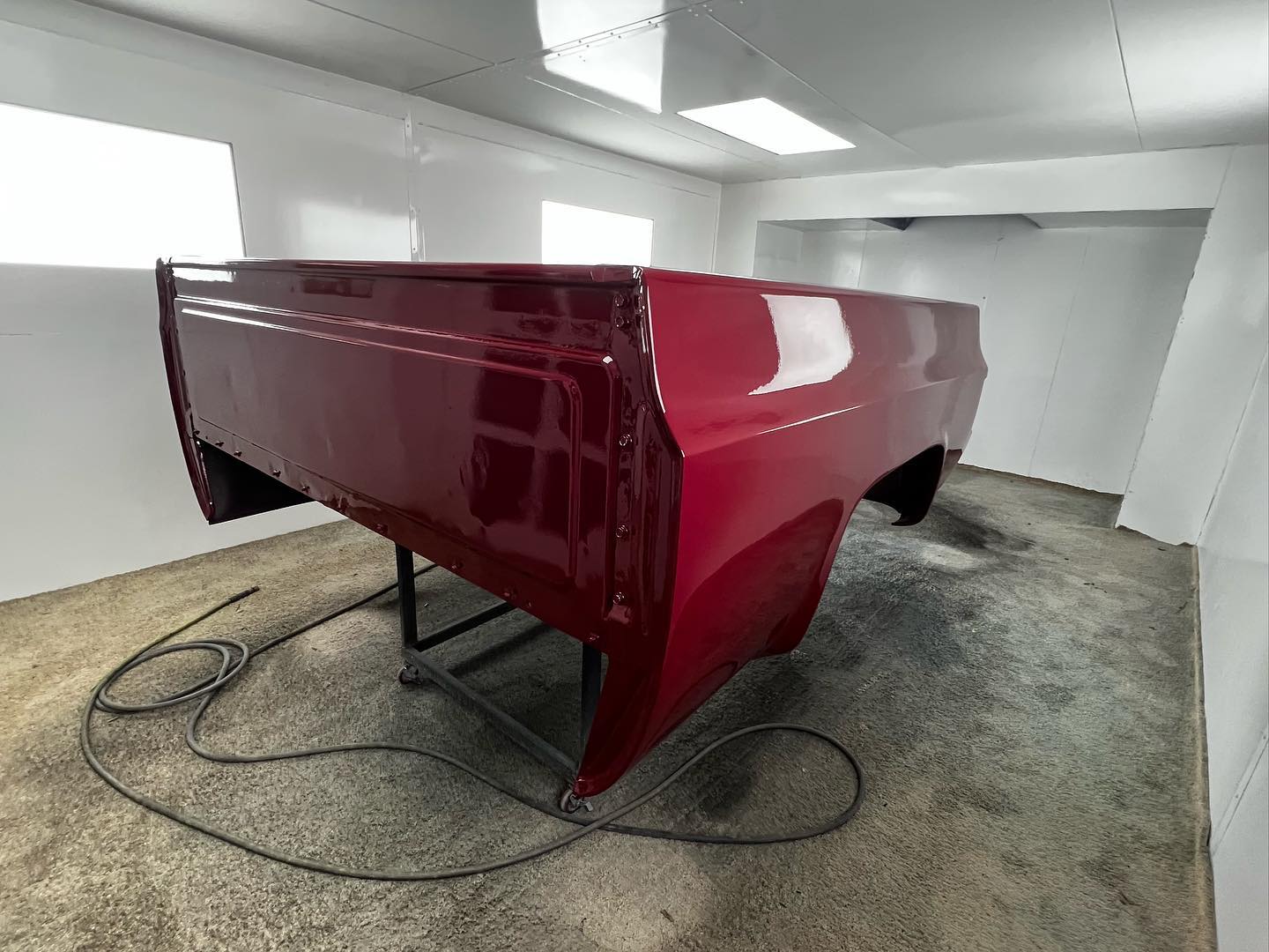 Red Chevy full paint restoration Houston TX — project photo 7 of 93