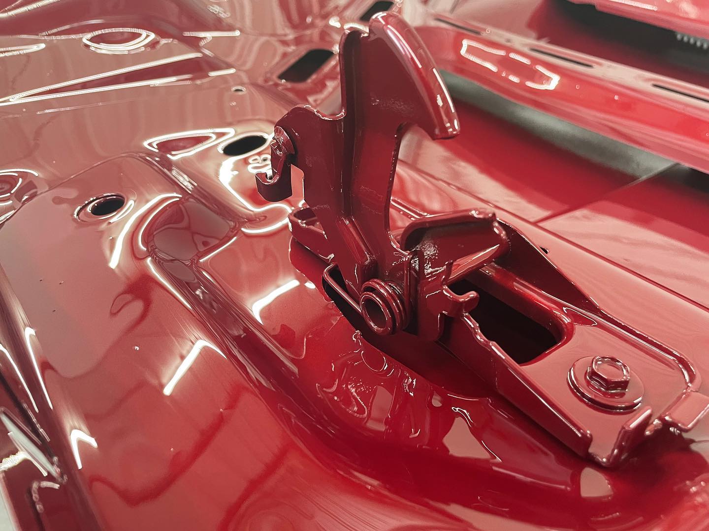 Red Chevy full paint restoration Houston TX — project photo 14 of 93