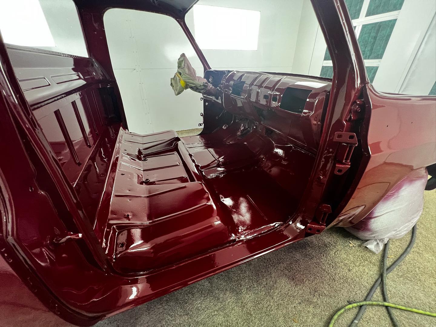 Red Chevy full paint restoration Houston TX — project photo 15 of 93