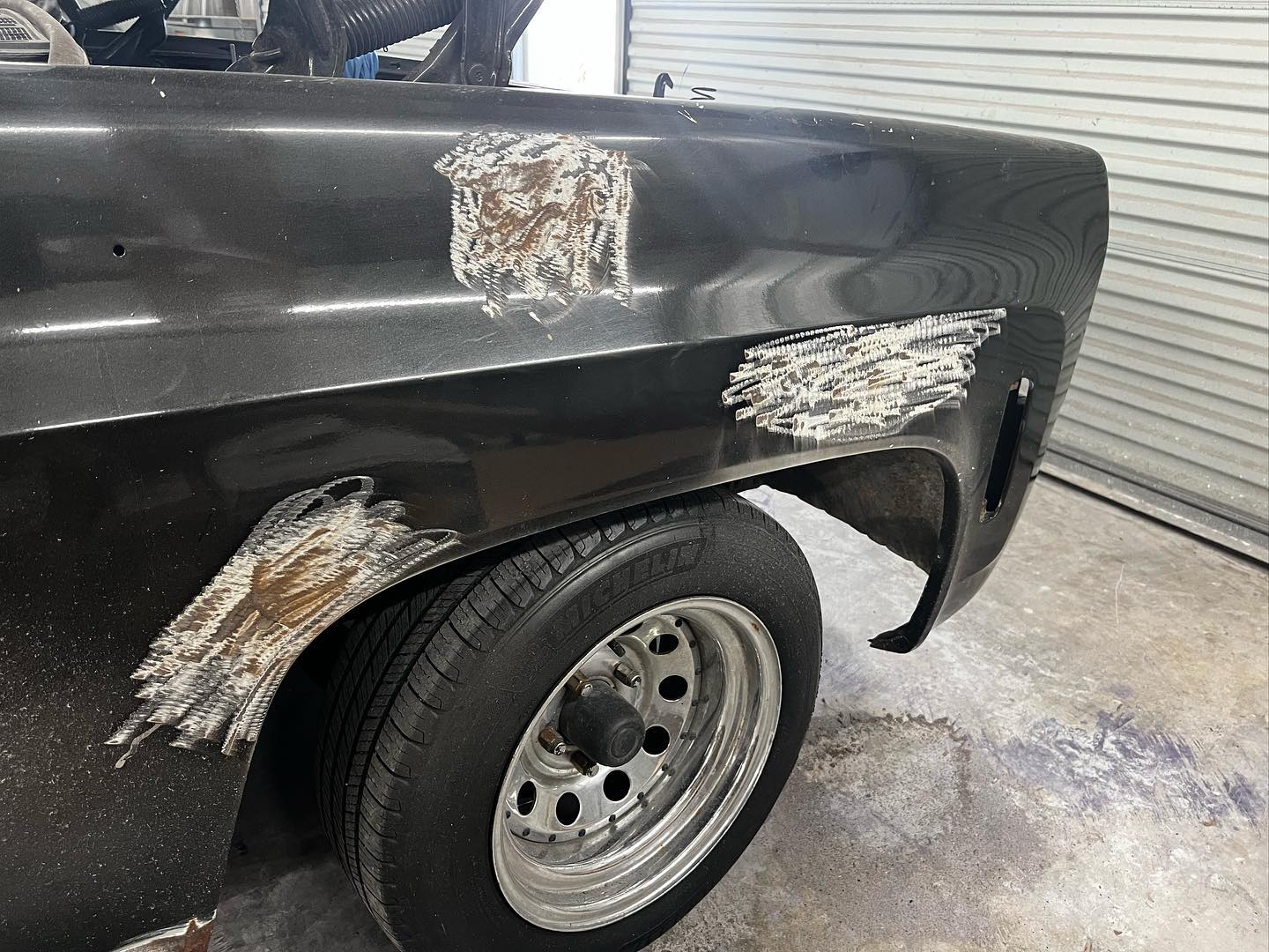 Red Chevy full paint restoration Houston TX — project photo 17 of 93