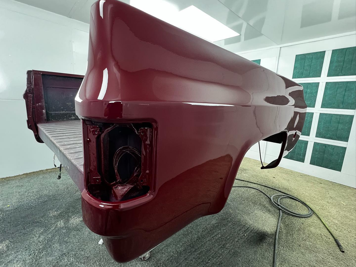 Red Chevy full paint restoration Houston TX — project photo 19 of 93