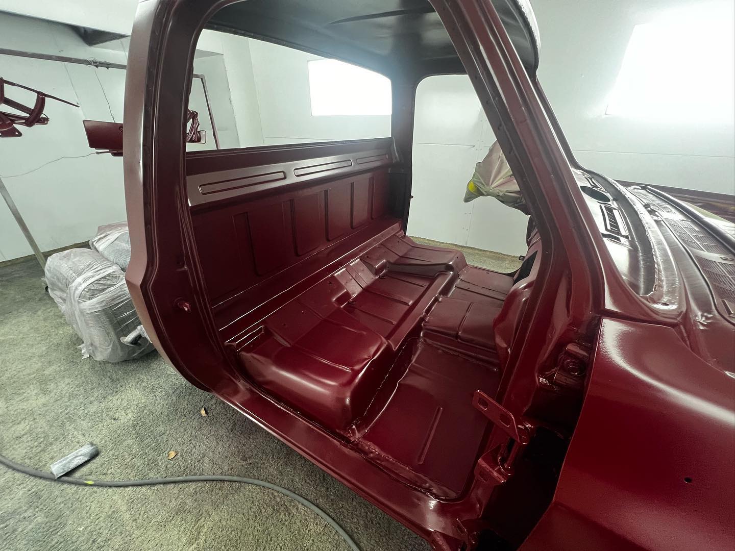 Red Chevy full paint restoration Houston TX — project photo 20 of 93