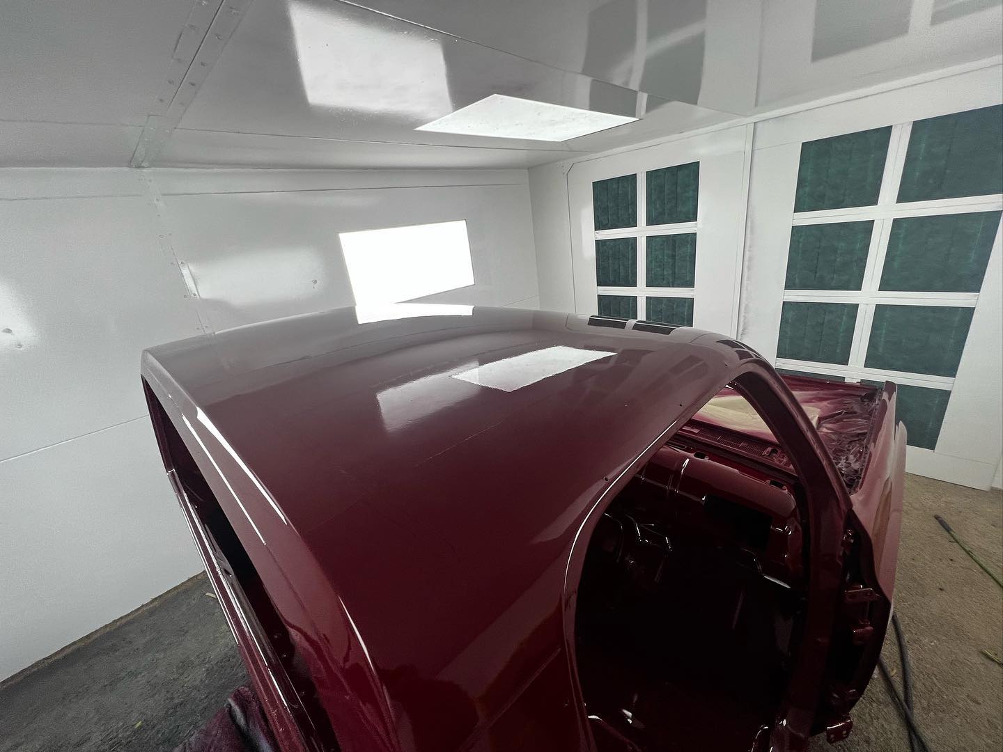 Red Chevy full paint restoration Houston TX — project photo 22 of 93