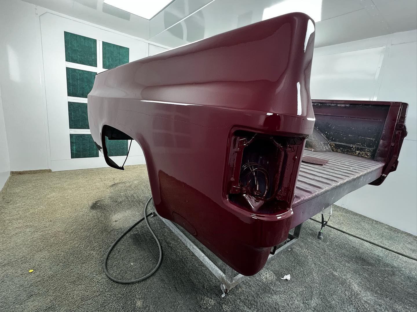 Red Chevy full paint restoration Houston TX — project photo 23 of 93