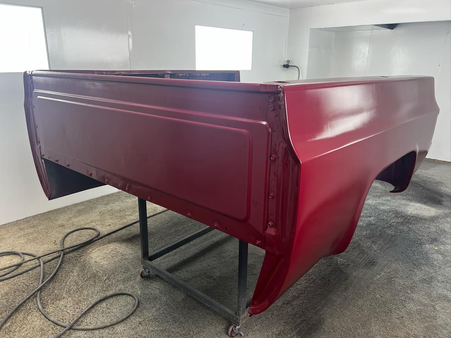 Red Chevy full paint restoration Houston TX — project photo 34 of 93