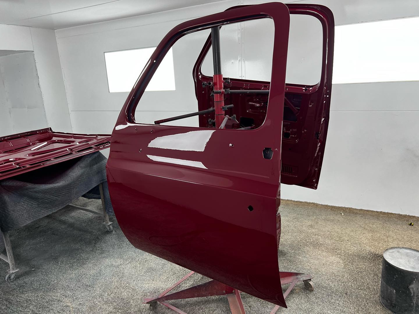 Red Chevy full paint restoration Houston TX — project photo 36 of 93
