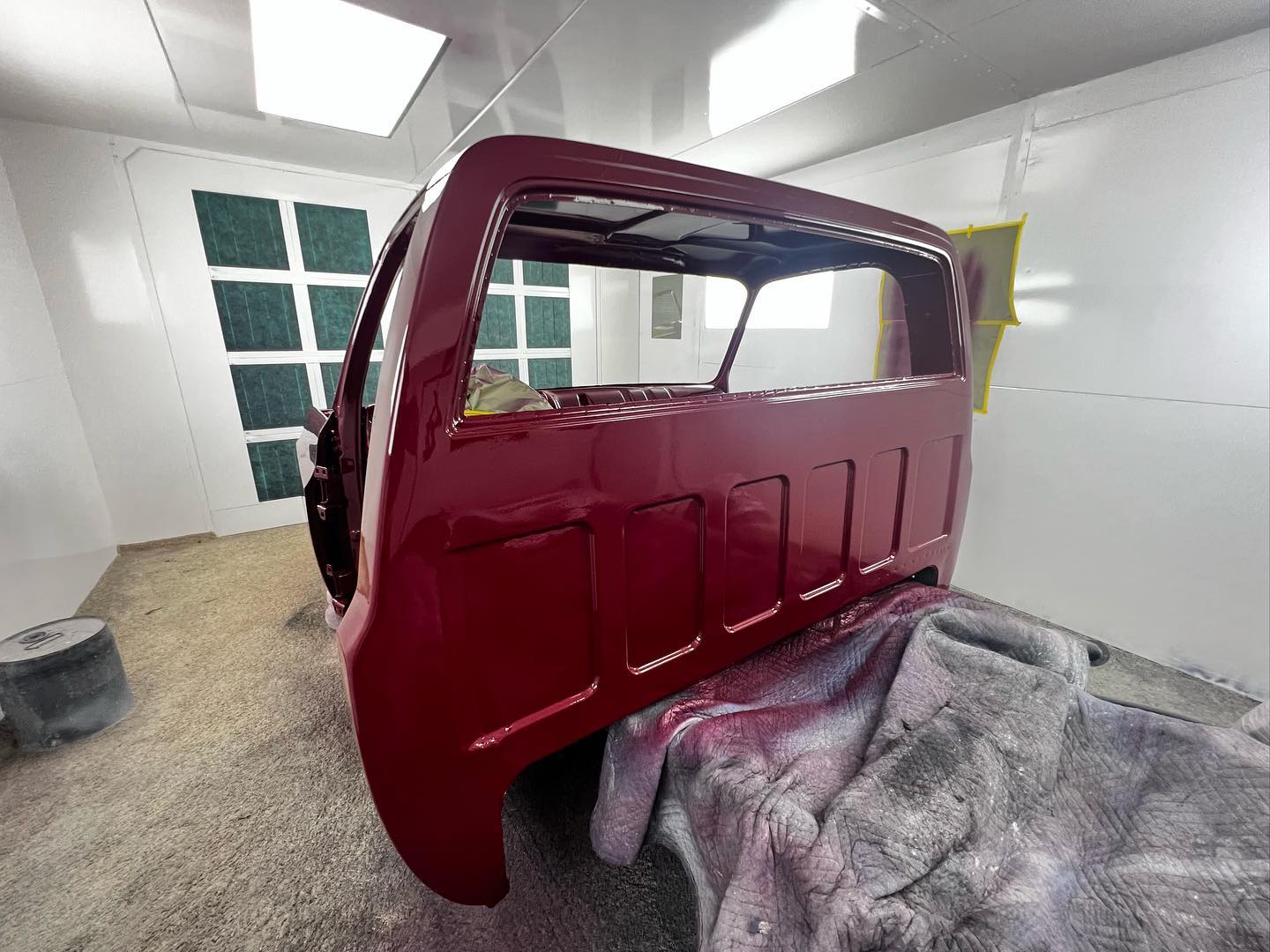 Red Chevy full paint restoration Houston TX — project photo 39 of 93