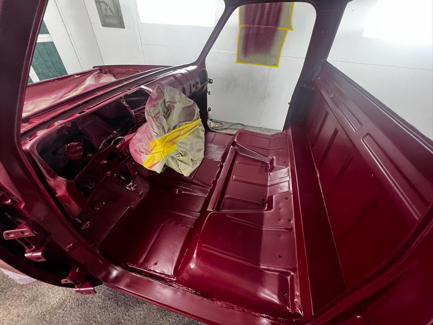 Red Chevy full paint restoration Houston TX — project photo 41 of 93