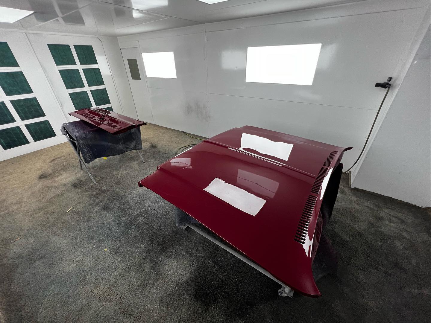 Red Chevy full paint restoration Houston TX — project photo 42 of 93