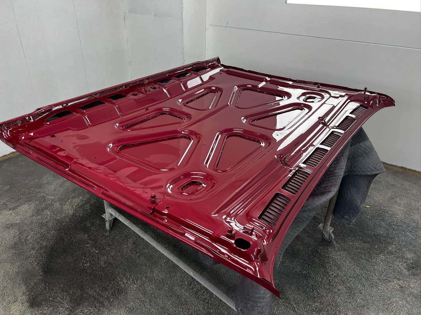 Red Chevy full paint restoration Houston TX — project photo 46 of 93
