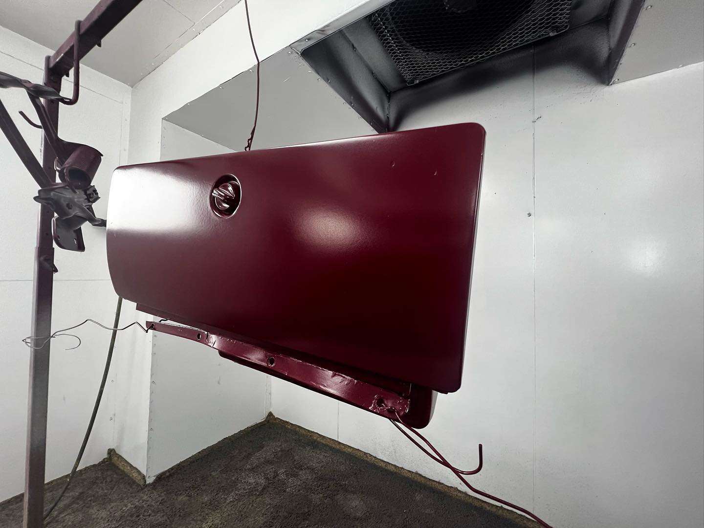 Red Chevy full paint restoration Houston TX — project photo 48 of 93