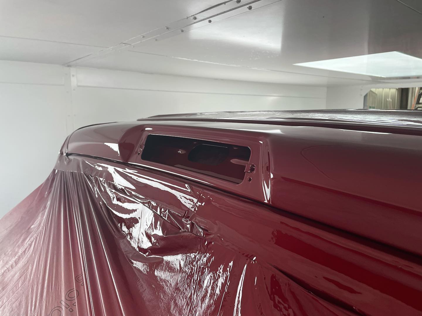 Red Chevy full paint restoration Houston TX — project photo 54 of 93