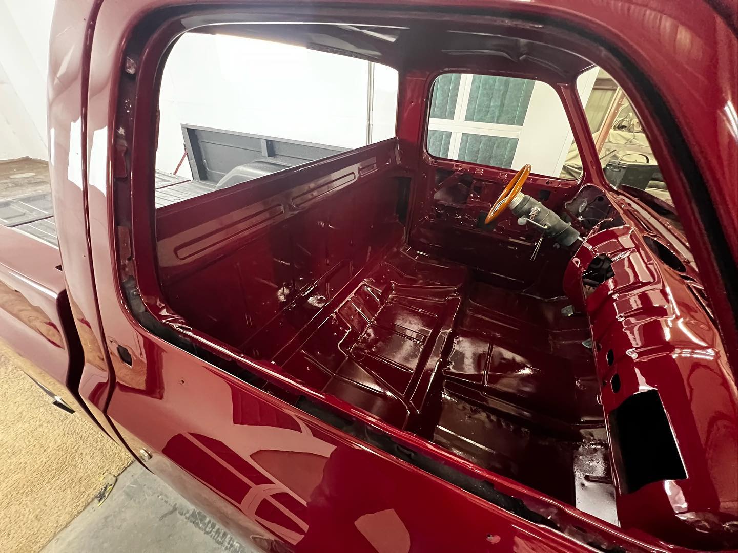 Red Chevy full paint restoration Houston TX — project photo 59 of 93