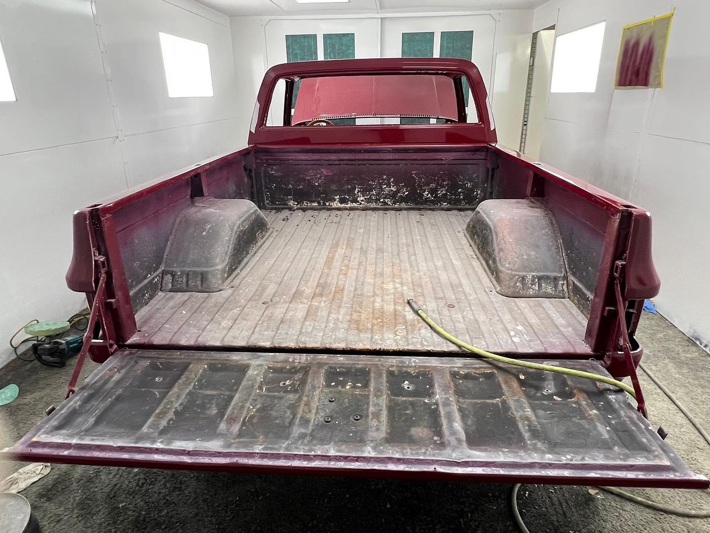 Red Chevy full paint restoration Houston TX — project photo 62 of 93