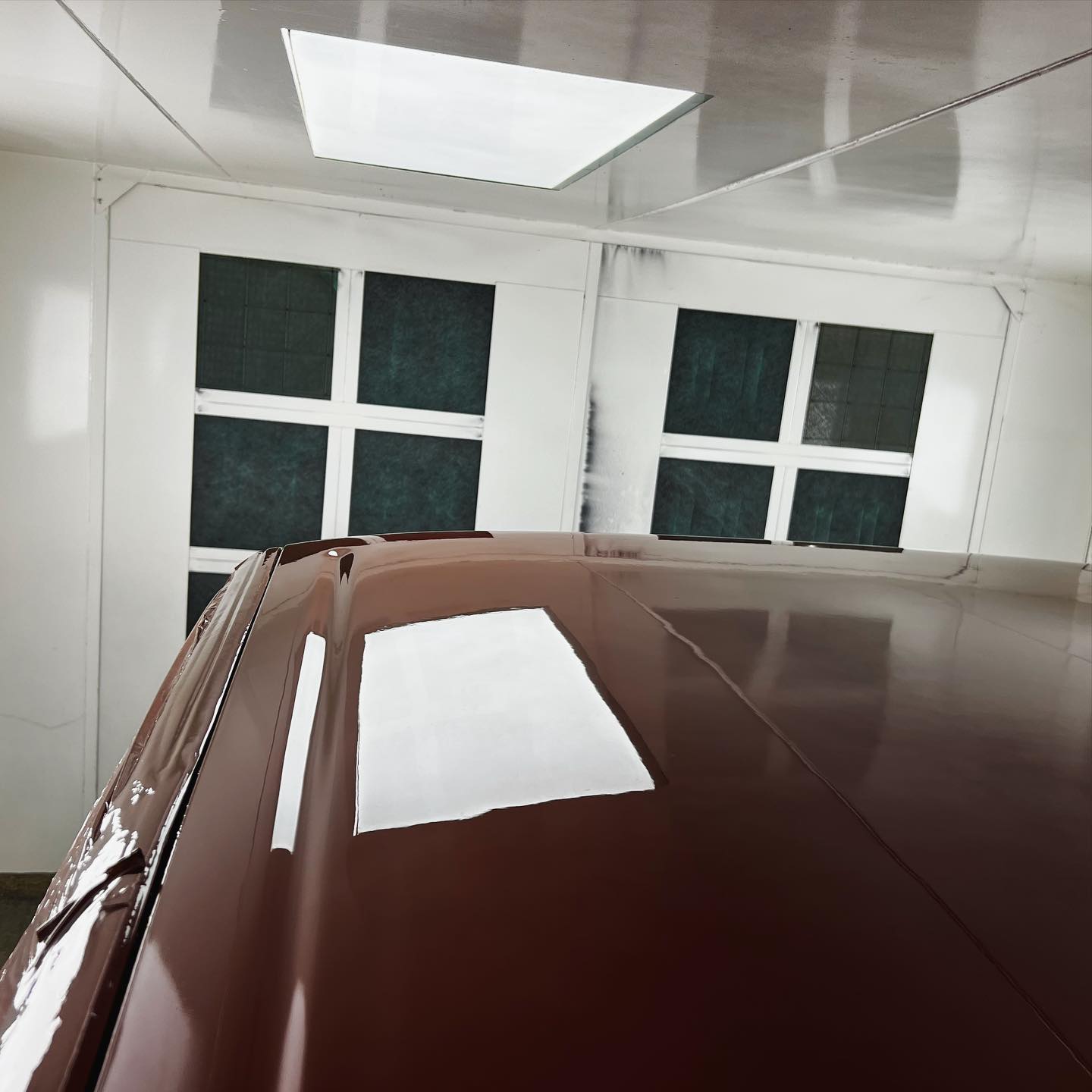 Red Chevy full paint restoration Houston TX — project photo 67 of 93