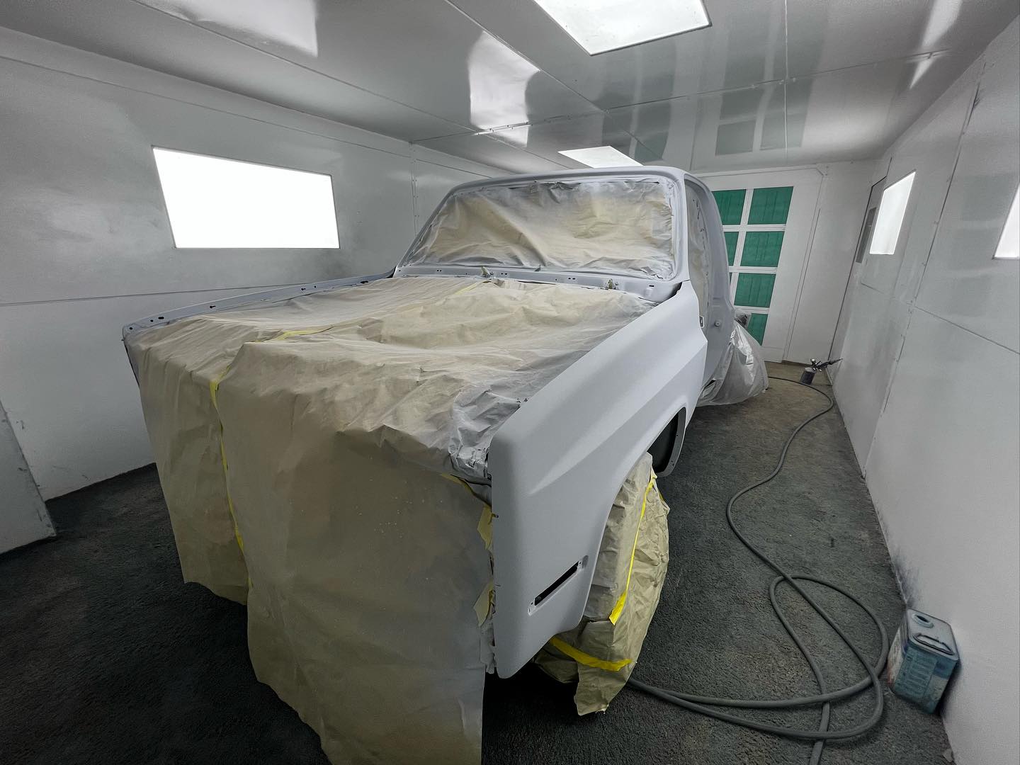 Red Chevy full paint restoration Houston TX — project photo 70 of 93