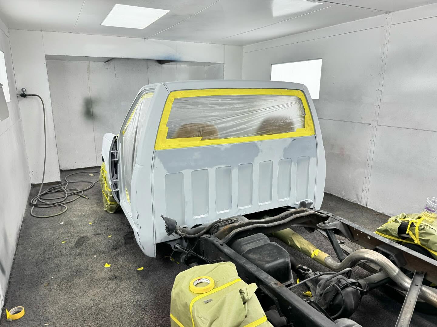 Red Chevy full paint restoration Houston TX — project photo 80 of 93