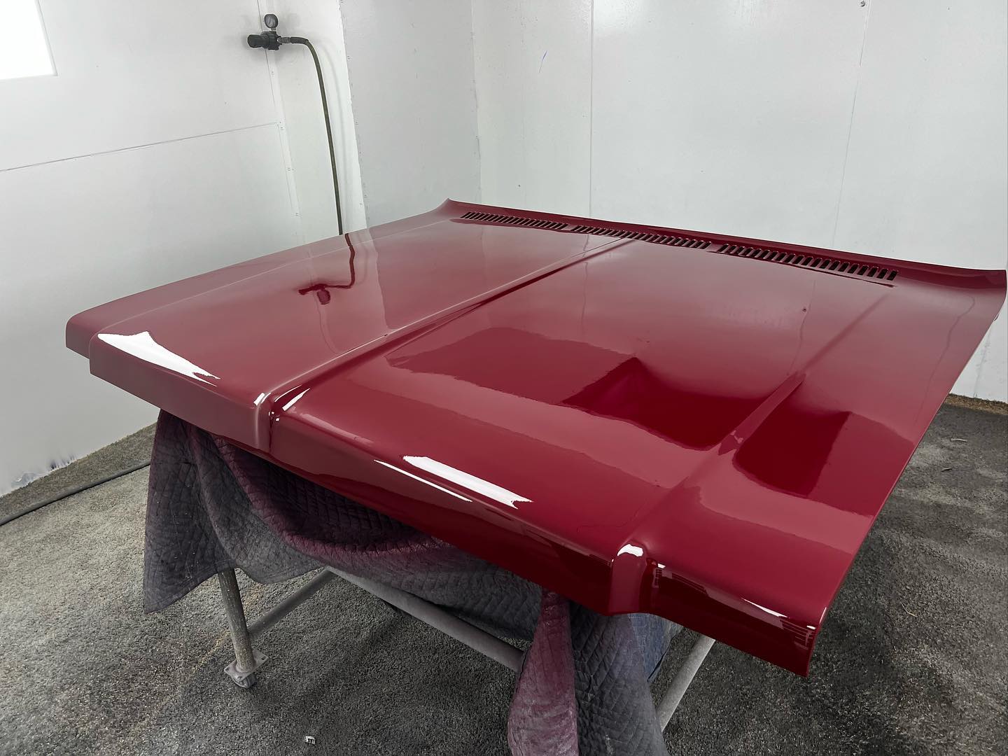 Red Chevy full paint restoration Houston TX — project photo 84 of 93