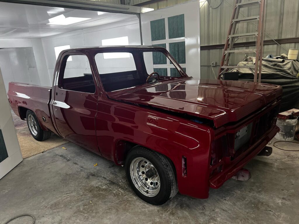 Red Chevy Auto Paint Restoration 88 | Fresh Paint Auto Restoration Houston, Texas