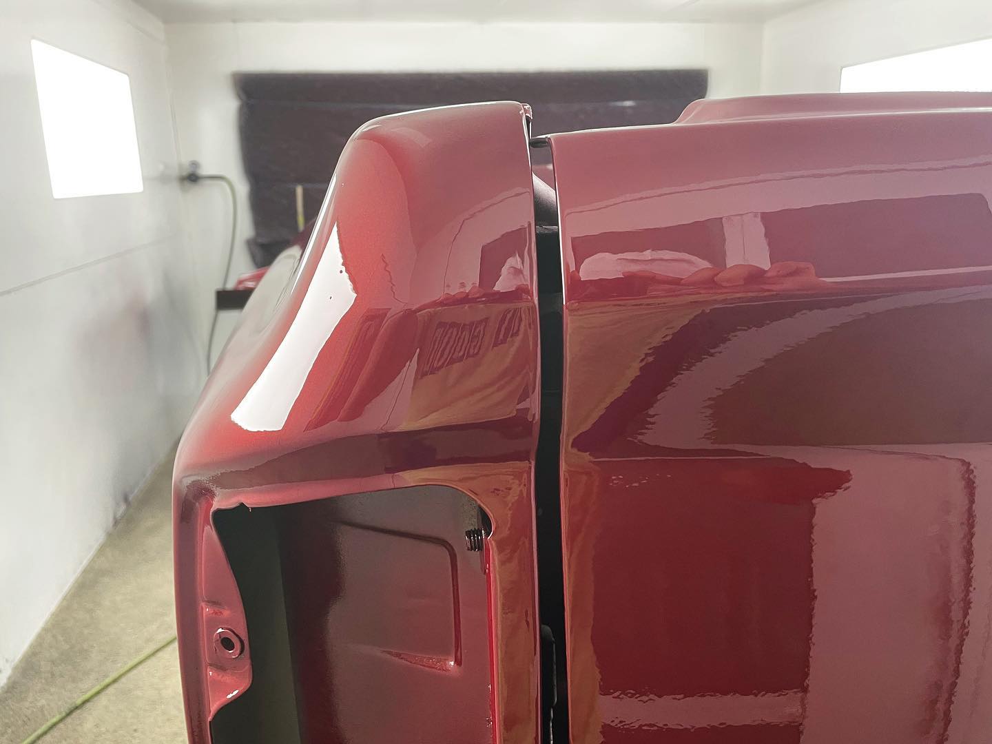Red Dodge Ram 1500 full paint restoration — Houston TX — photo 3 of 65