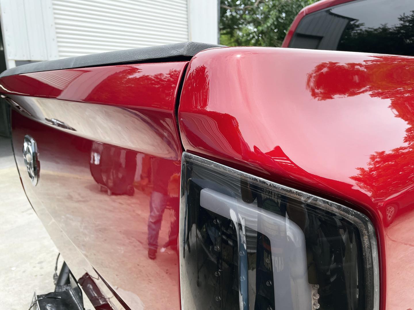 Red Dodge Ram 1500 full paint restoration — Houston TX — photo 6 of 65