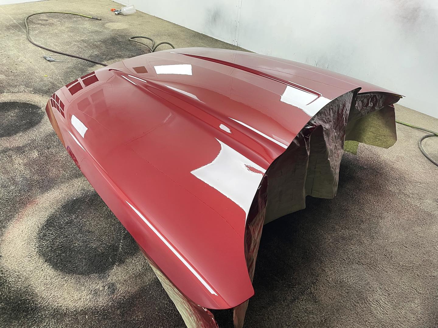 Red Dodge Ram 1500 full paint restoration — Houston TX — photo 11 of 65
