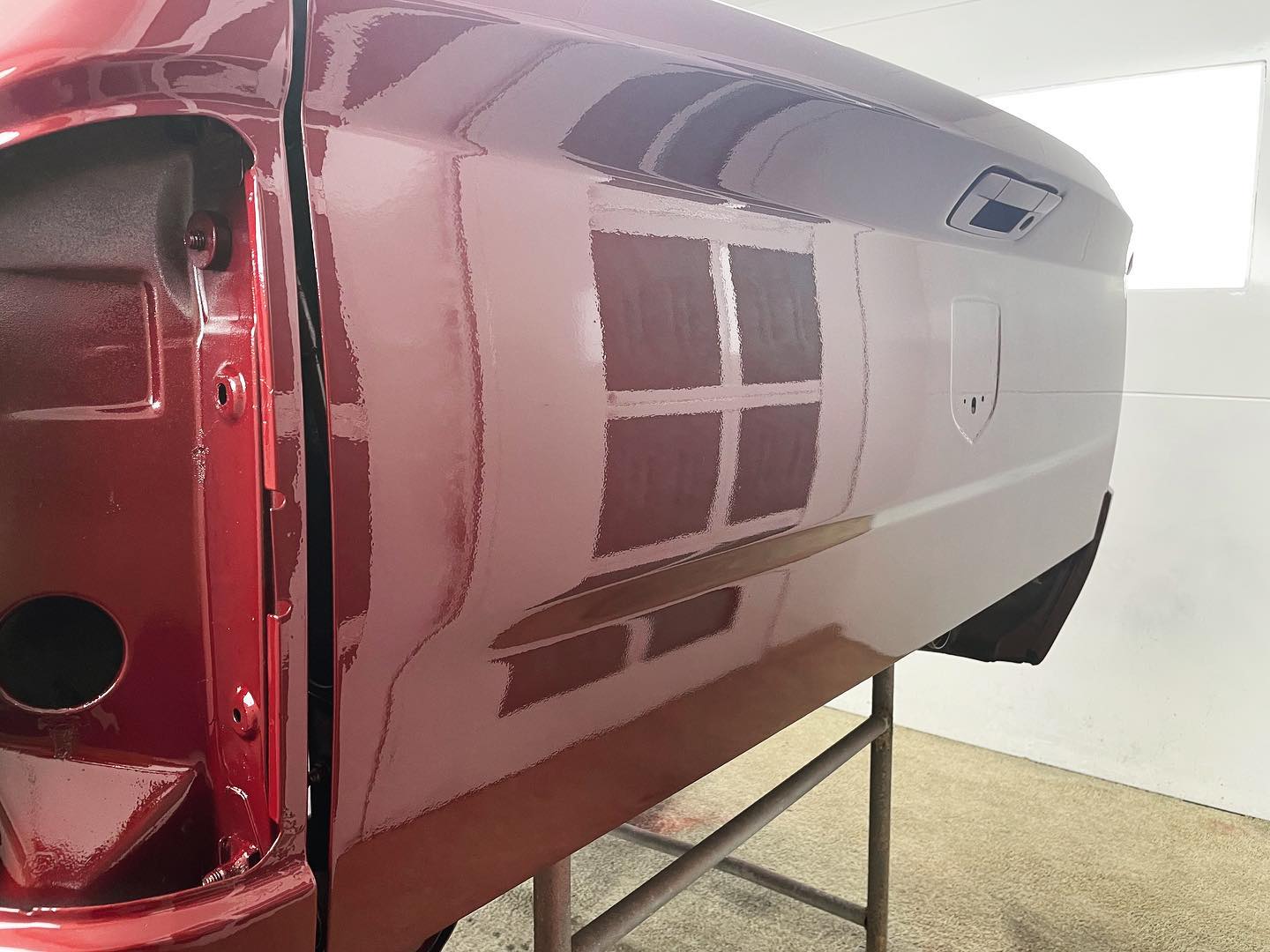 Red Dodge Ram 1500 full paint restoration — Houston TX — photo 15 of 65