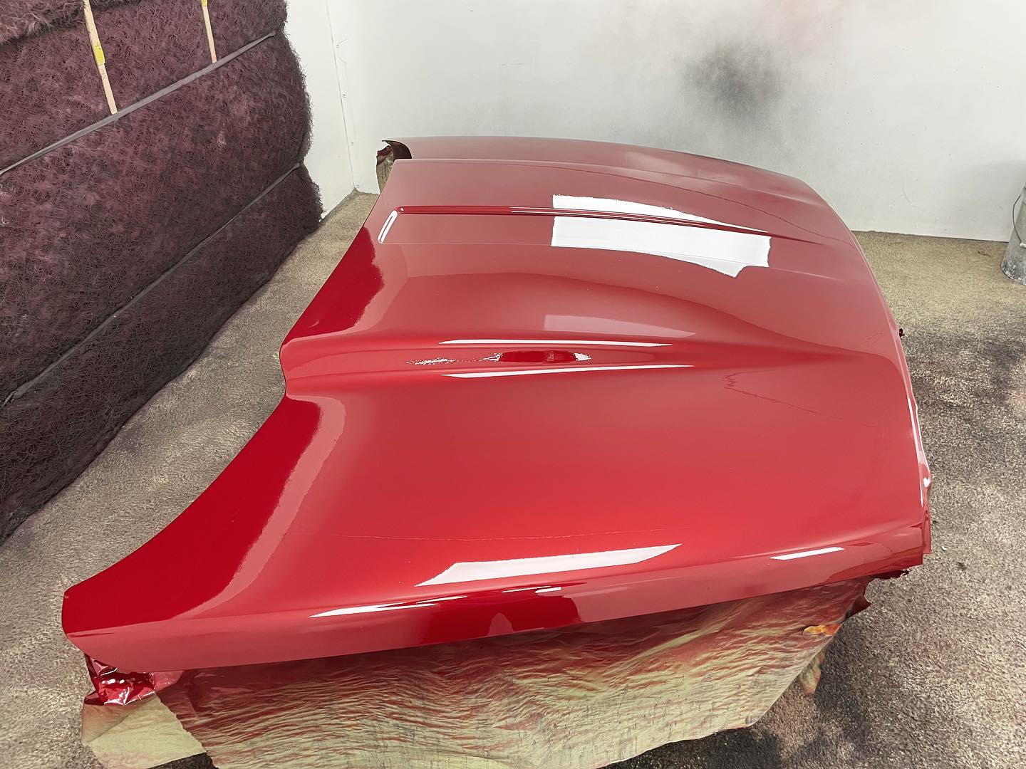 Red Dodge Ram 1500 full paint restoration — Houston TX — photo 19 of 65