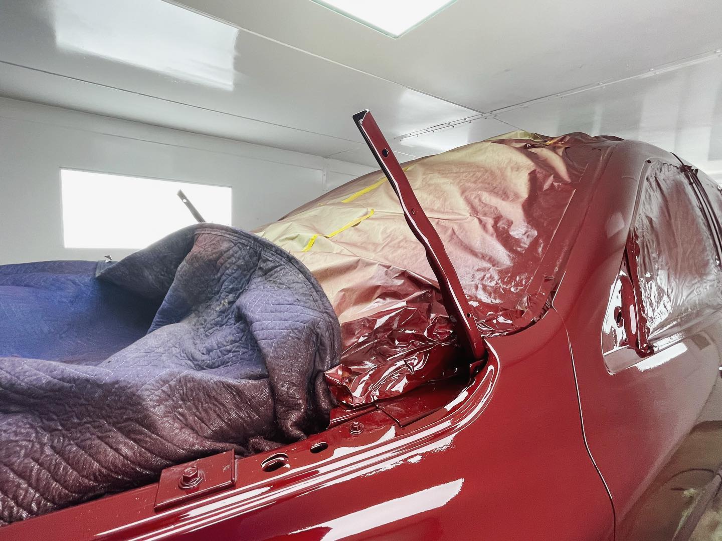 Red Dodge Ram 1500 full paint restoration — Houston TX — photo 22 of 65