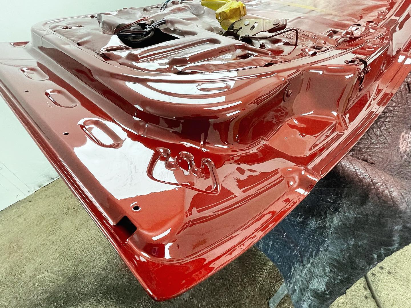 Red Dodge Ram 1500 full paint restoration — Houston TX — photo 23 of 65