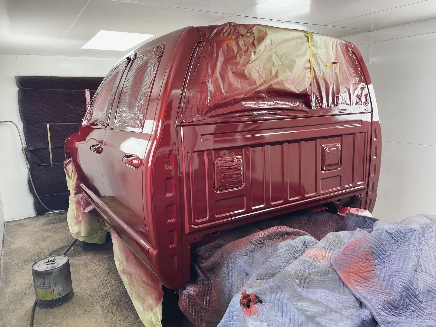 Red Dodge Ram 1500 full paint restoration — Houston TX — photo 26 of 65