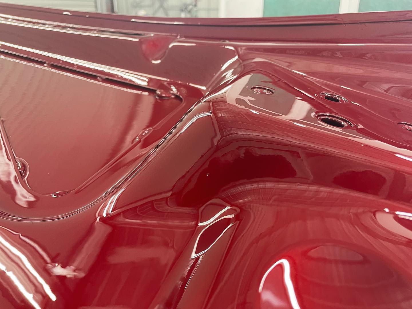 Red Dodge Ram 1500 full paint restoration — Houston TX — photo 27 of 65