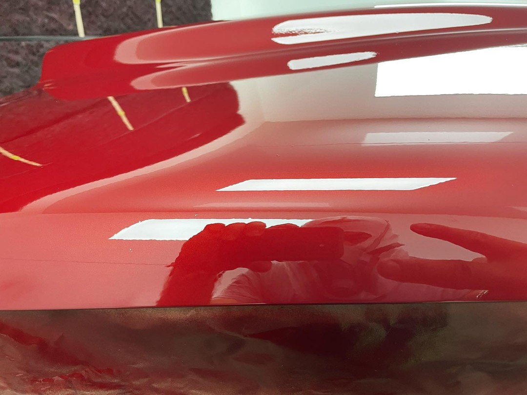 Red Dodge Ram 1500 full paint restoration — Houston TX — photo 30 of 65