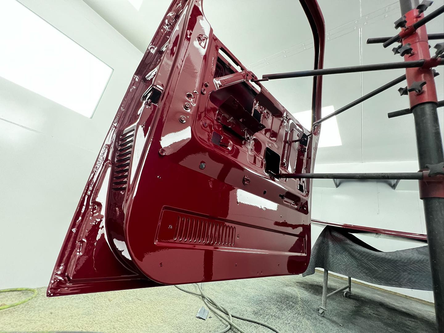 Red Dodge Ram 1500 full paint restoration — Houston TX — photo 34 of 65