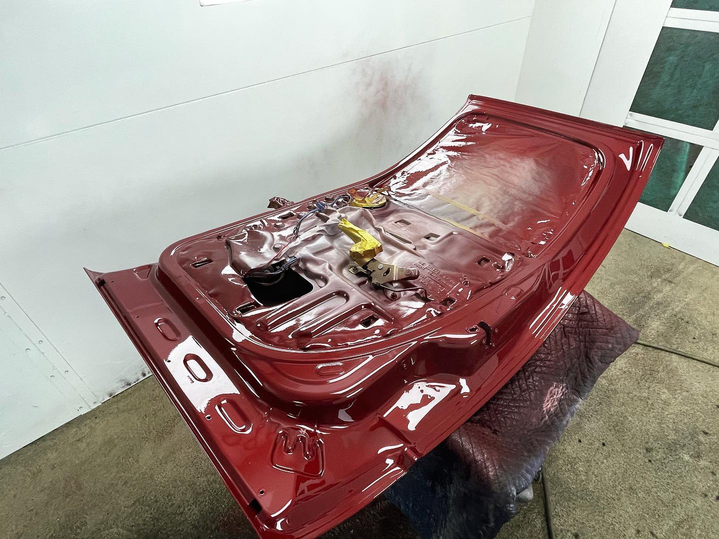 Red Dodge Ram 1500 full paint restoration — Houston TX — photo 44 of 65