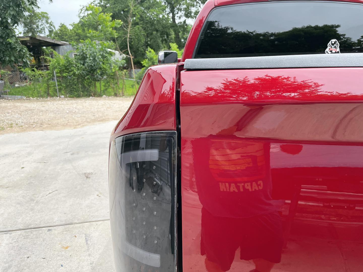 Red Dodge Ram 1500 full paint restoration — Houston TX — photo 49 of 65