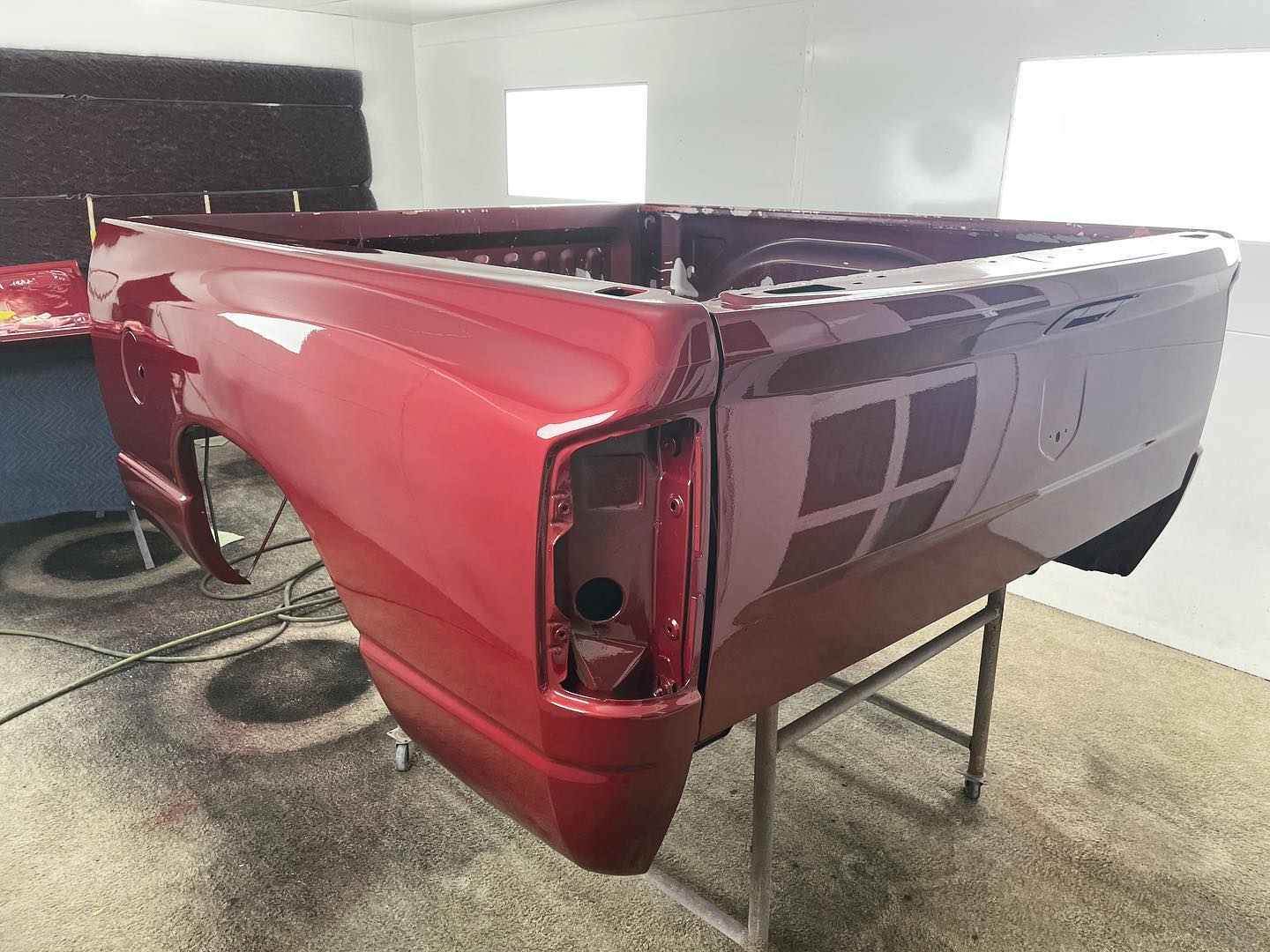 Red Dodge Ram 1500 full paint restoration — Houston TX — photo 50 of 65
