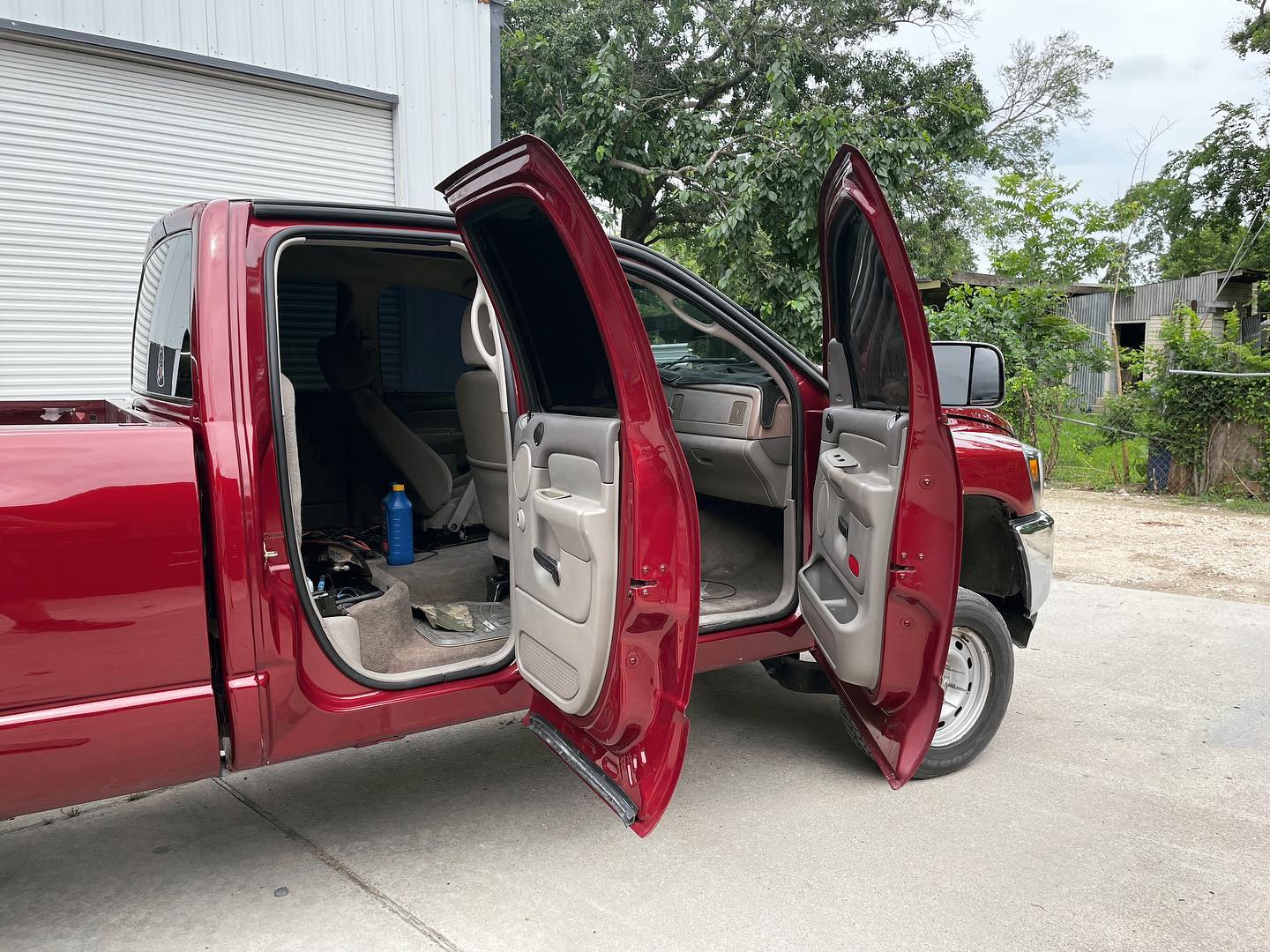 Red Dodge Ram 1500 full paint restoration — Houston TX — photo 55 of 65